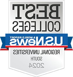 U.S. News & World Report Badge for Ranking as a Top Regional University in the south